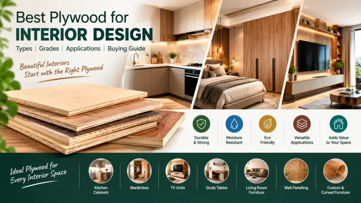 Best Plywood for Interior Design in India: Types, Grades and Buying Guide - Best Plywood for Interior Design