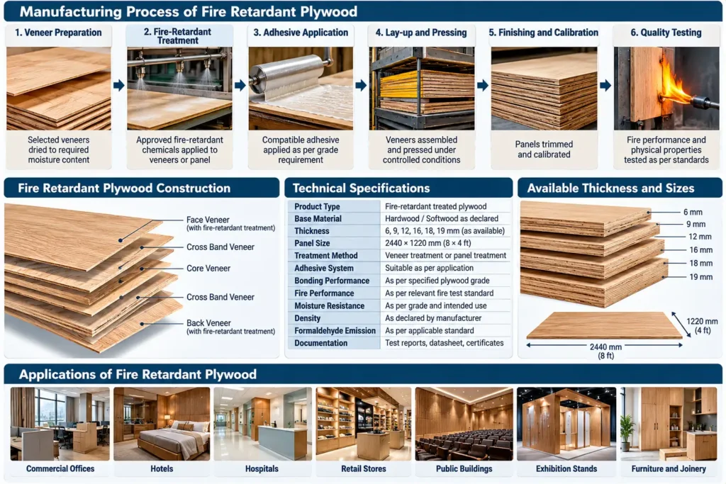 fire retardant plywood specifications