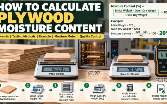 How to Calculate Plywood Moisture Content: Formula, Testing Methods, Moisture Meter & Quality Control Guide