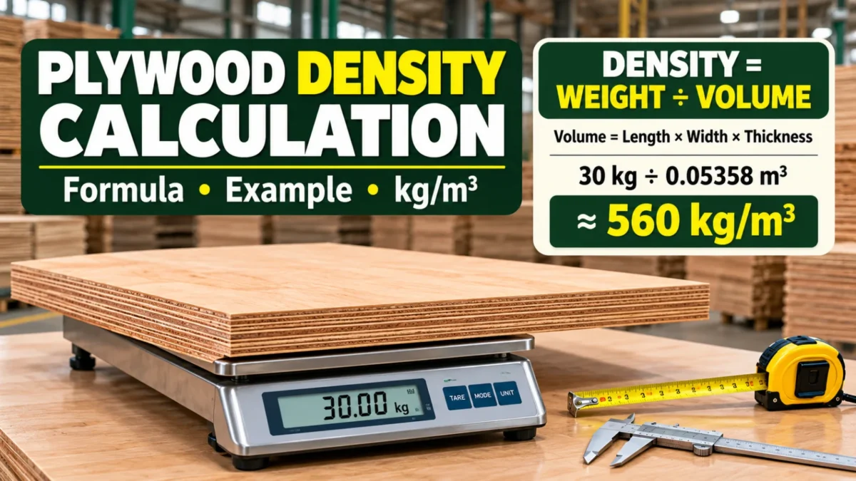 Plywood Density Calculation: Formula, Examples & Calculator