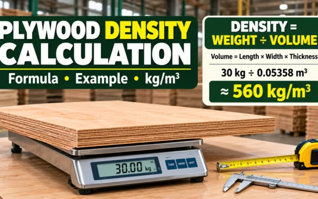 Plywood Density Calculation: Formula, Examples & Calculator